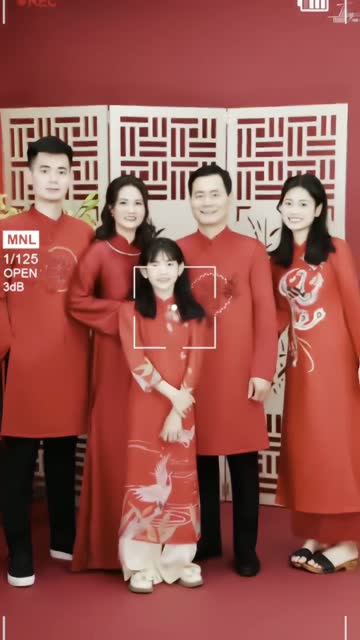 Concept áo dài tết nhà chị Thơm