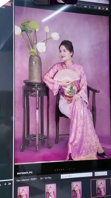 Chị Thơ — trước và sau khi trang điểm