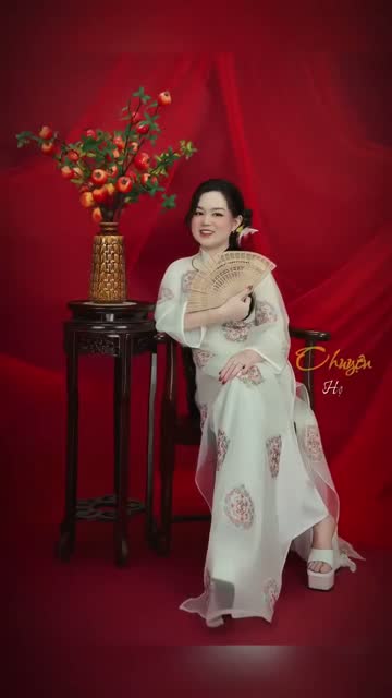 Concept áo dài Tết — chị Hạnh