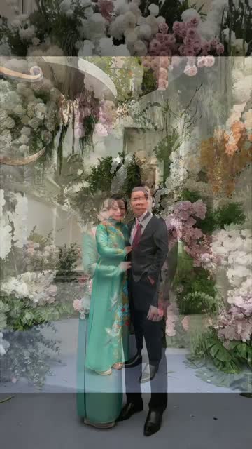 Áo dài xanh — lễ ăn hỏi